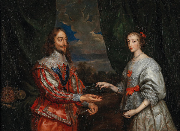 Portrait Of King Charles I And Queen Maria Henrietta