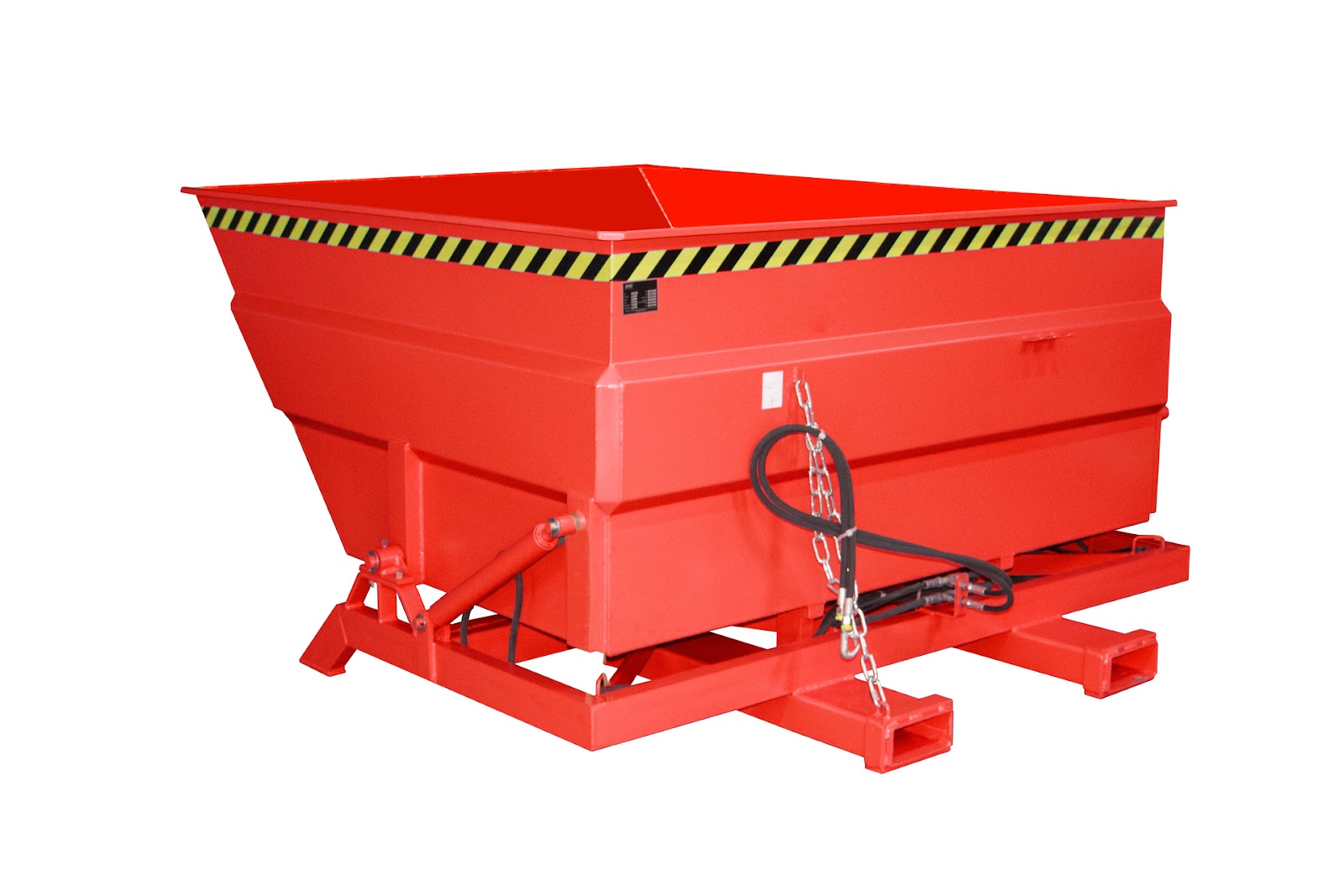 Kiepcontainer BKC-H 300, gelakt, Vuurrood