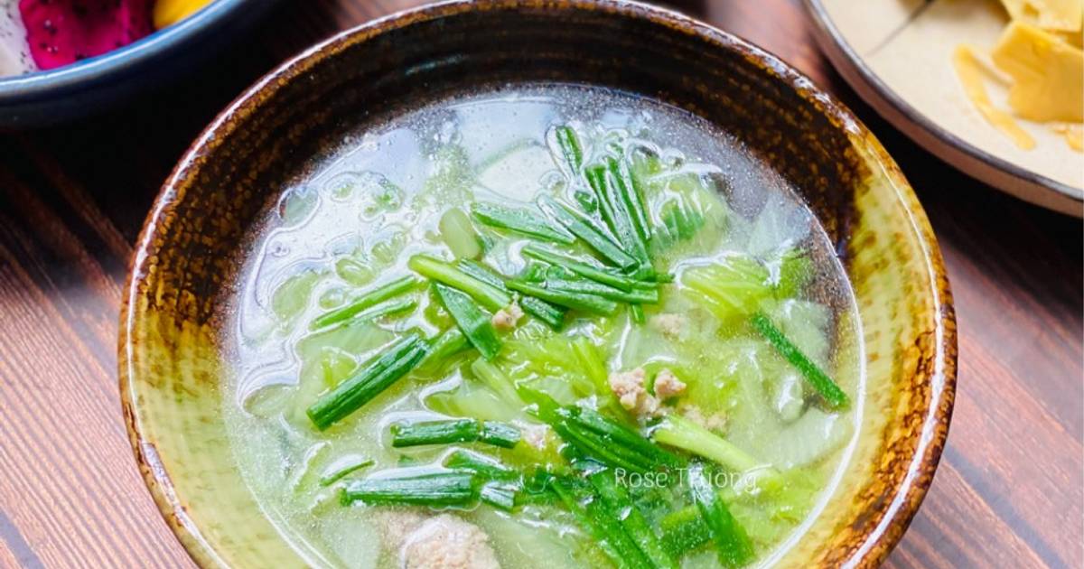 Canh Cải Thảo Nấu Thịt Bằm