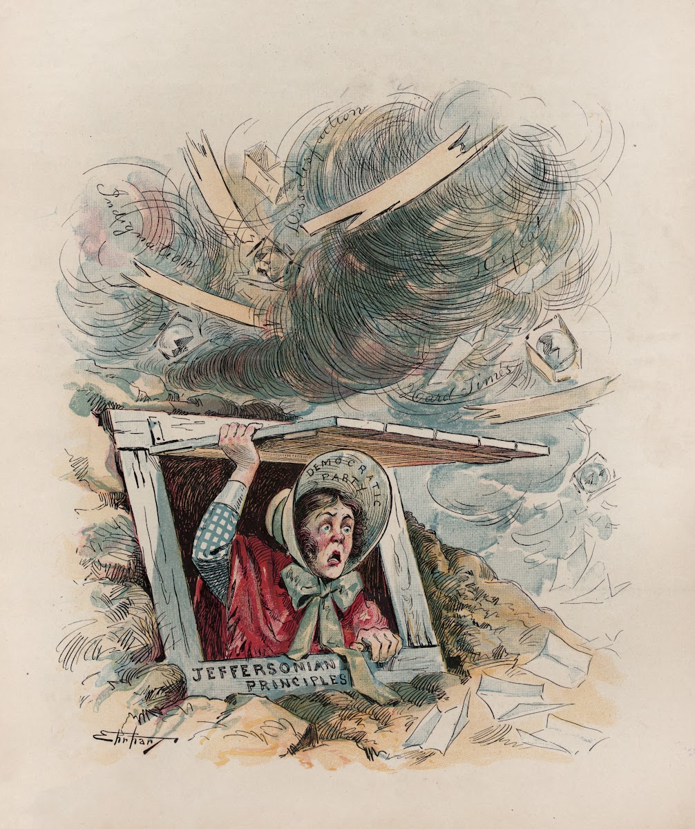 In the cyclone cellar  waiting for fair weather 1894