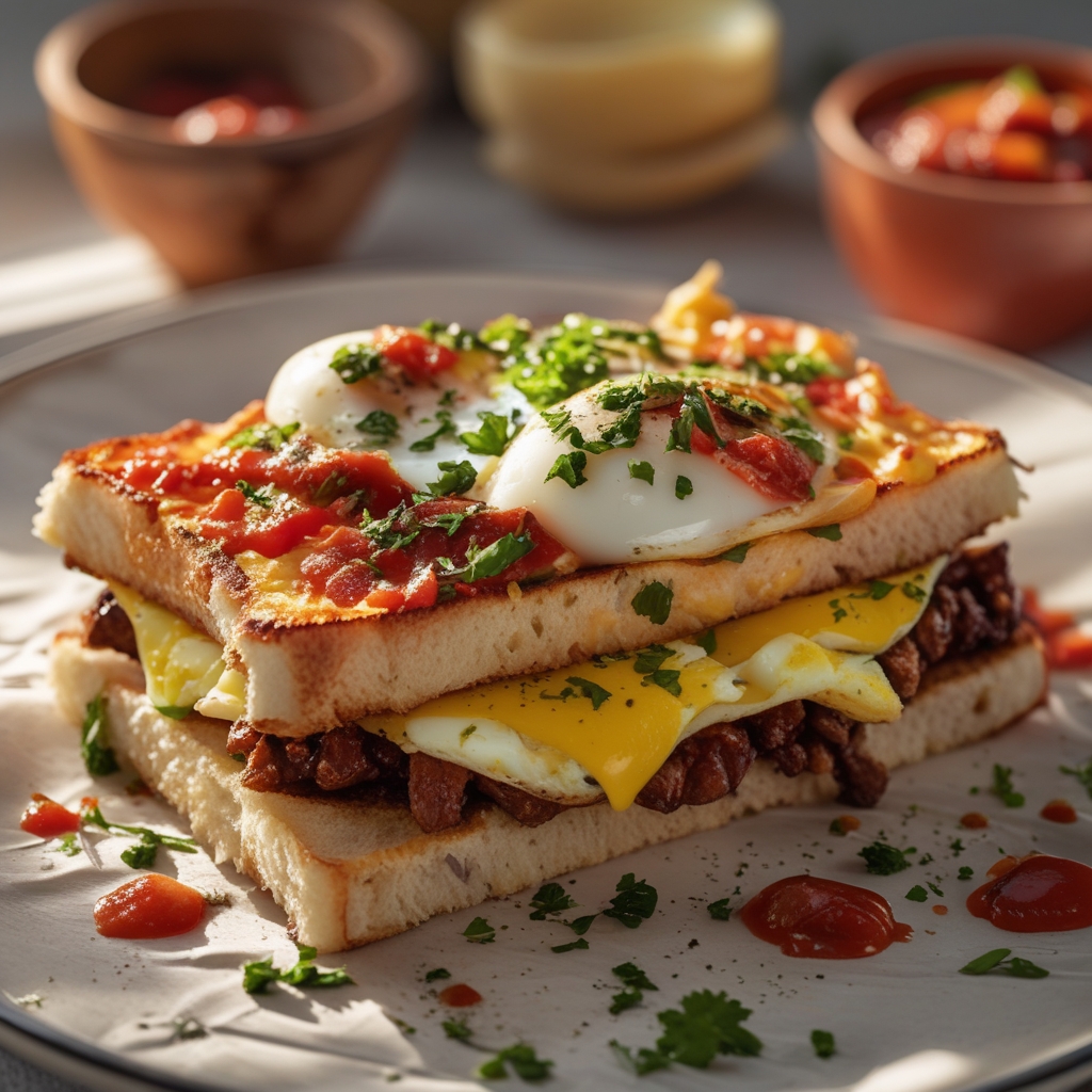 Spicy Chipotle Egg Breakfast Sandwiches - Easy Homemade Morning Kickstart