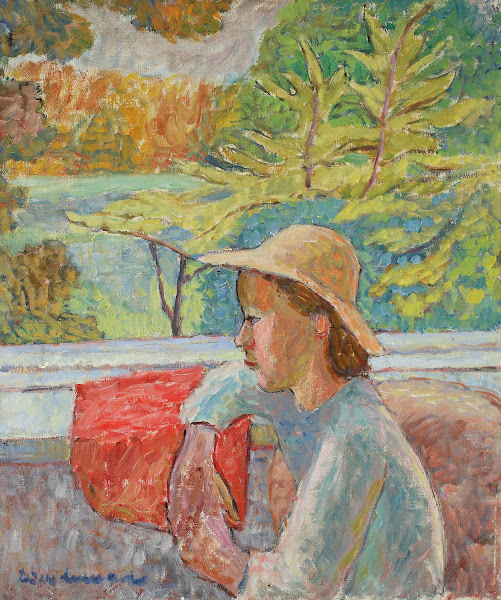Woman under awindow