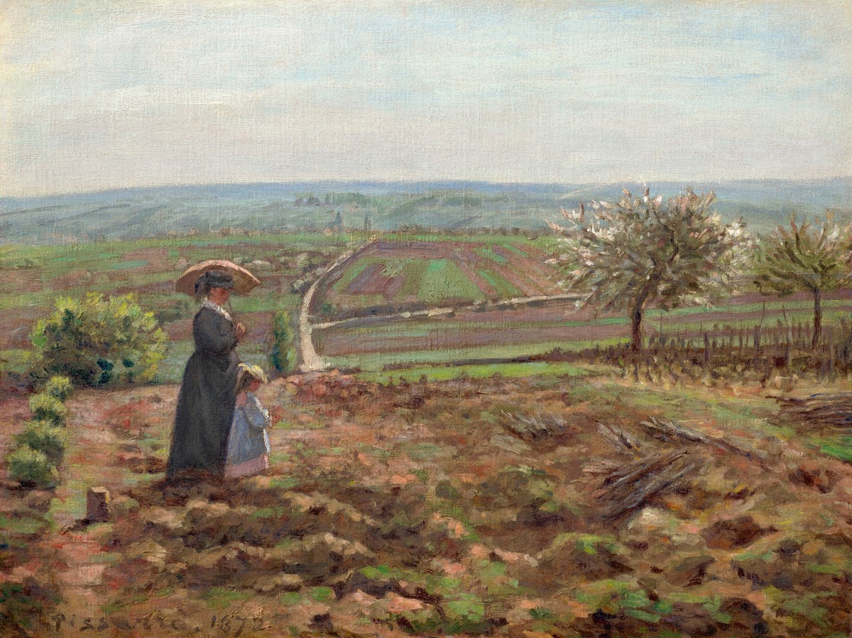 La route de Rouen les hauteurs de lHautil Pontoise 1872
