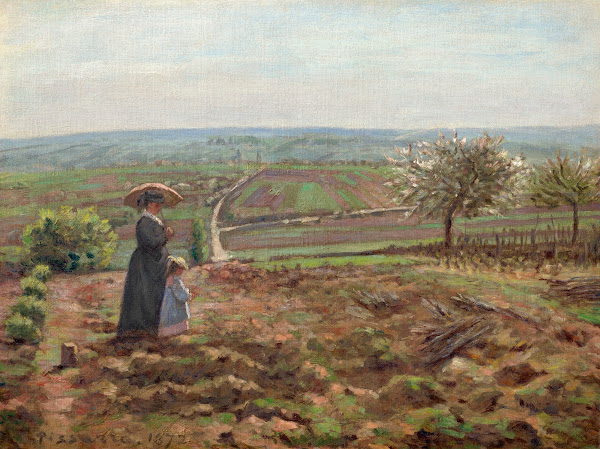 La route de Rouen les hauteurs de lHautil Pontoise 1872