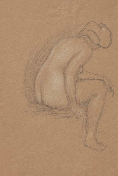 Sketch of a naked woman 1895 1928