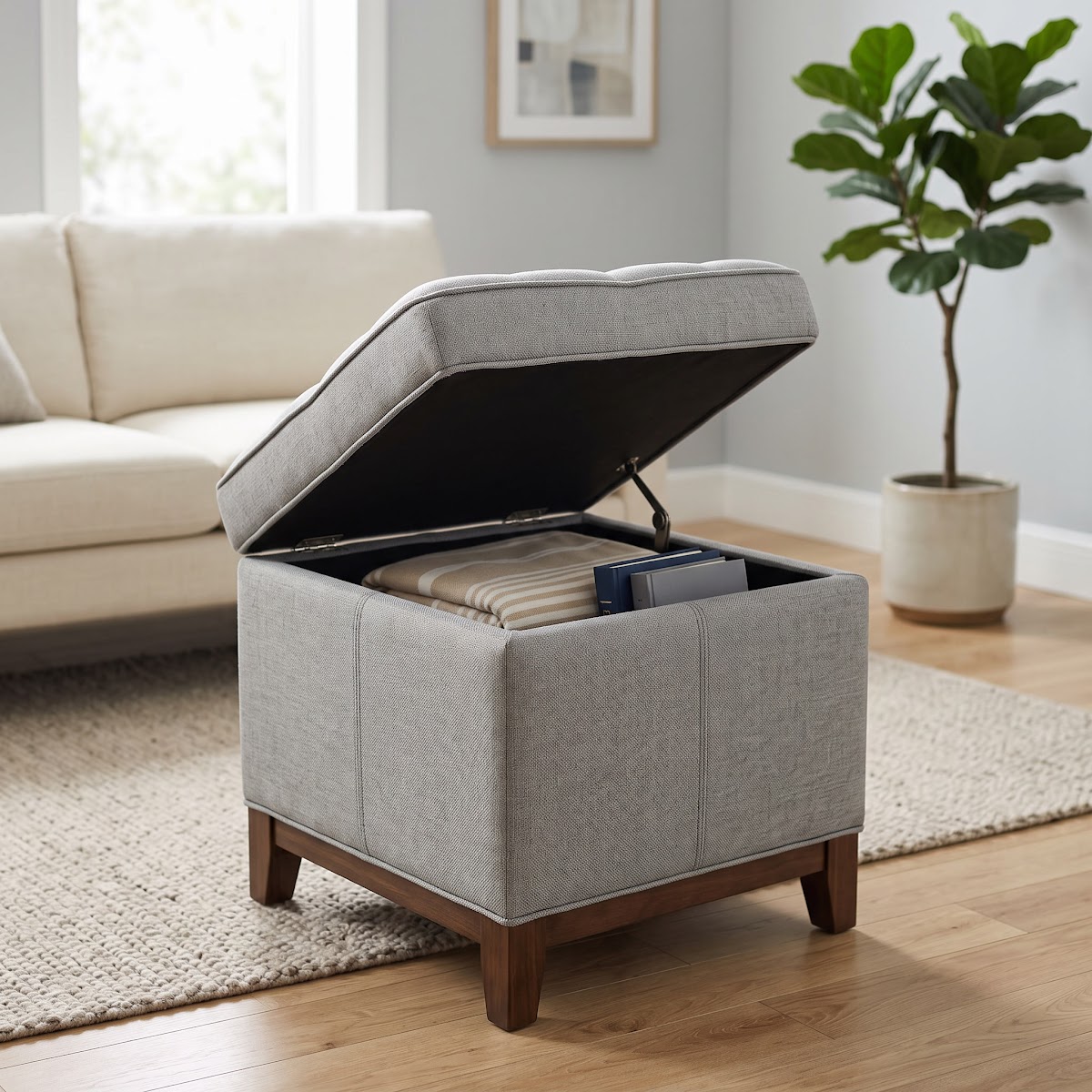 Best Storage Ottomans for Living Rooms (2026) - BEST COMPACT — PRODUCT SHOT