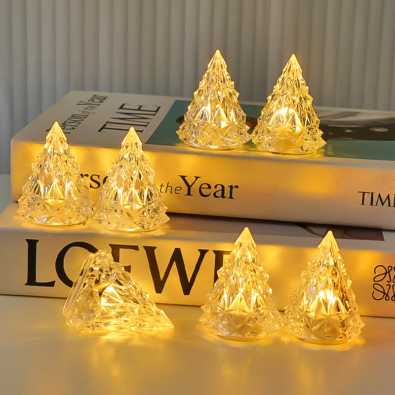 LED Iceberg Night Light, decorative candle lamp