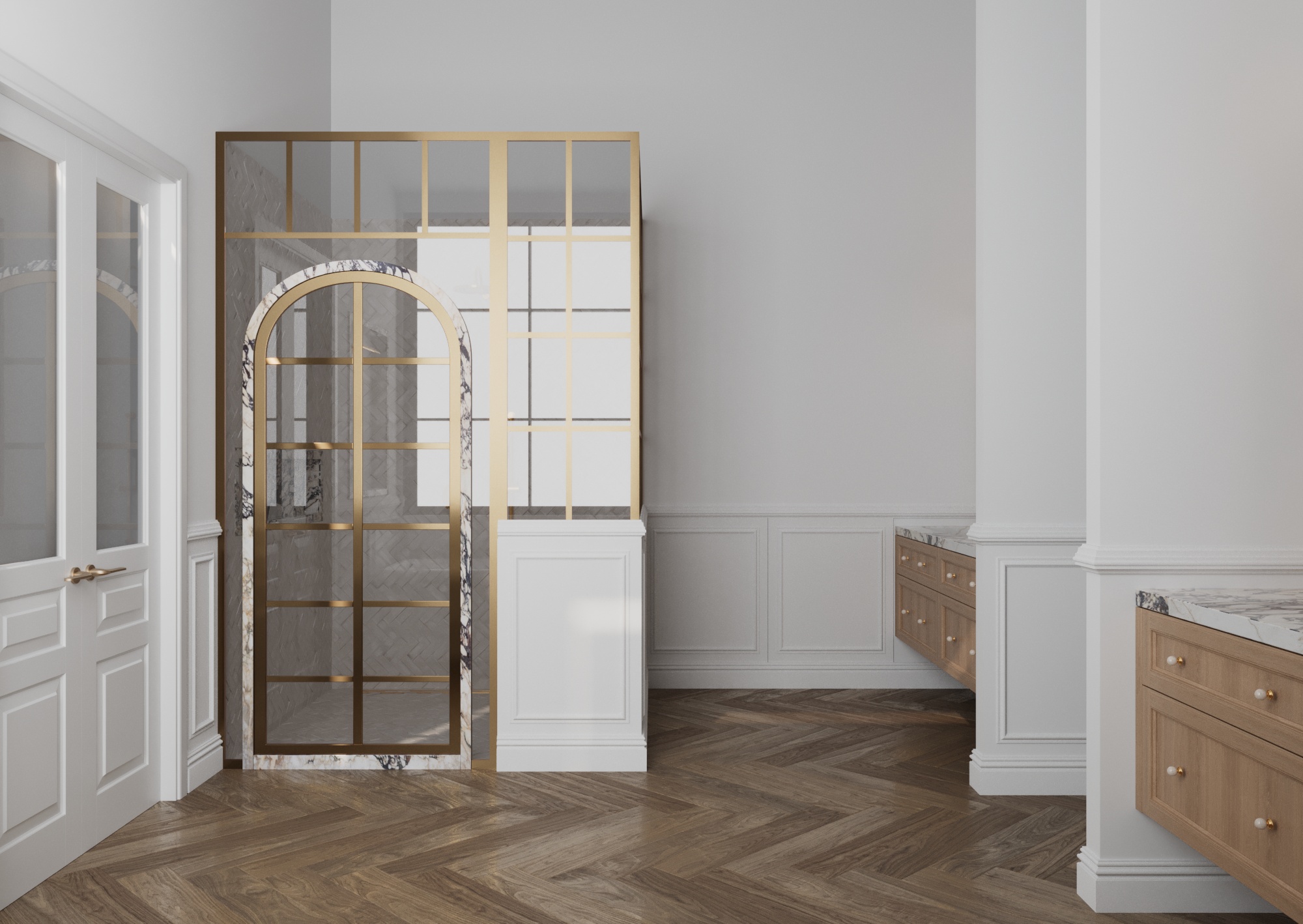 Primary Bath Shower Enclosure