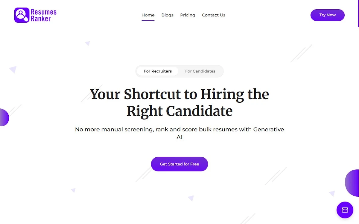 Captura de Resumes Ranker