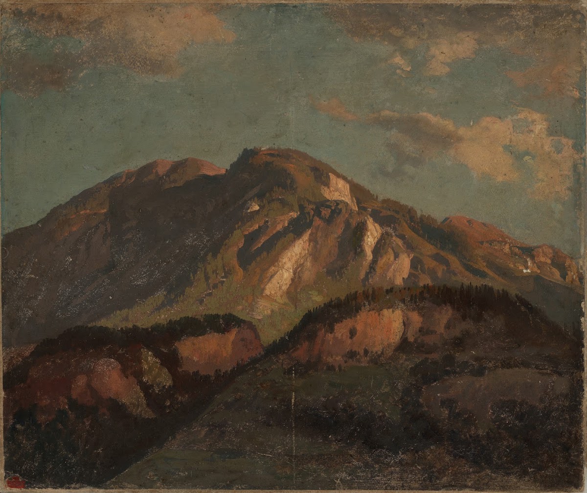 Bergrücken wohl in Graubünden 1853