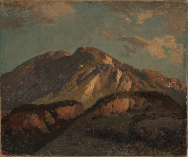 Bergrücken wohl in Graubünden 1853