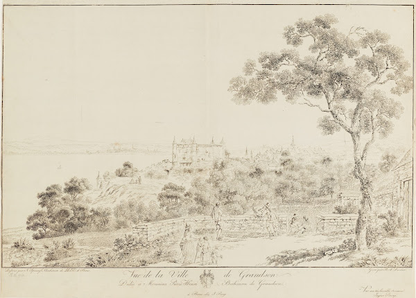 Vue de la Ville de Grandson 1789   1792