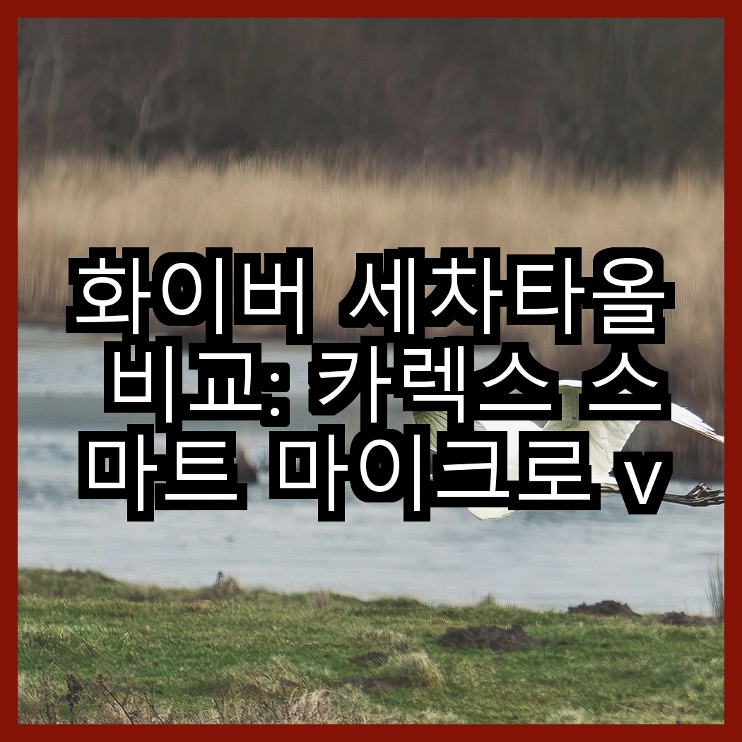 화이버 세차타올 비교: 카렉스 스마트 마이크로 vs 슈퍼 클리너 타월, 어떤 선택이 더 나을까? 썸네일