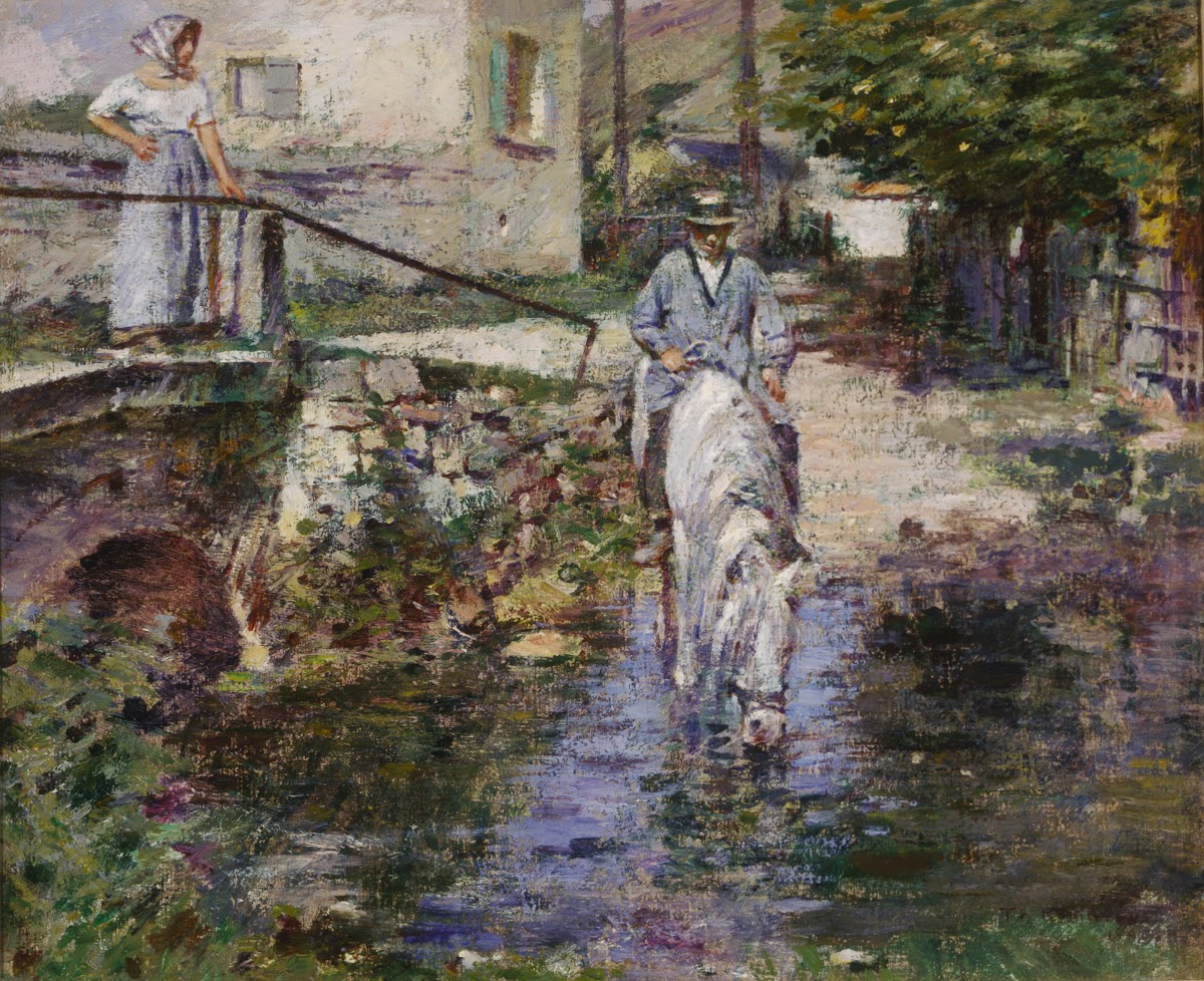 Père Trognon and His Daughter at the Bridge 1891