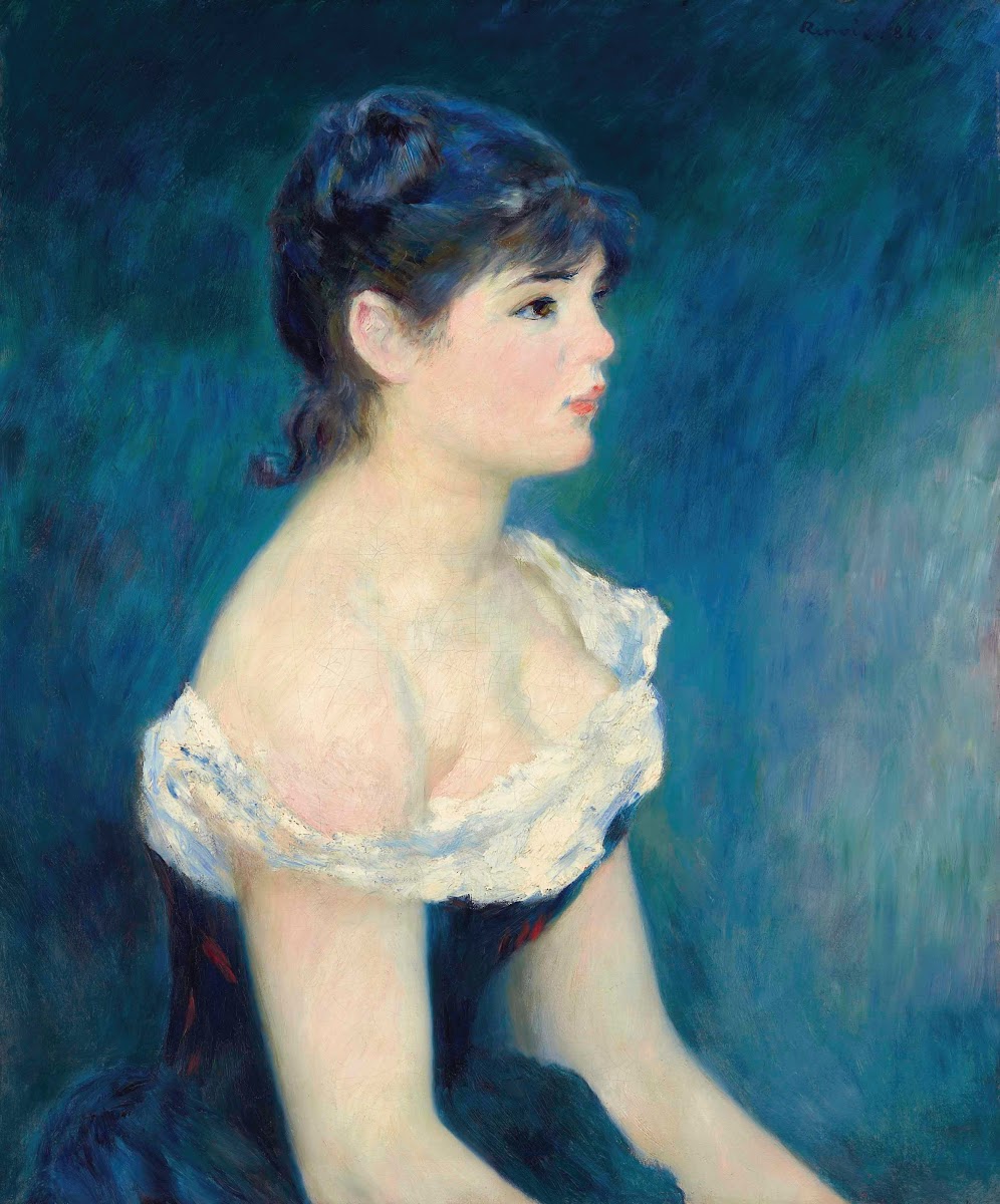 Buste de femme de profil 1884