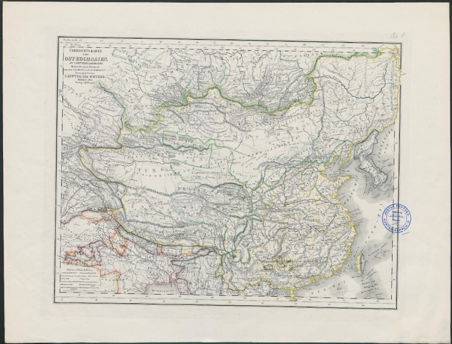 1840_Übersichts-Karte Von Ost-Hoch-Asien