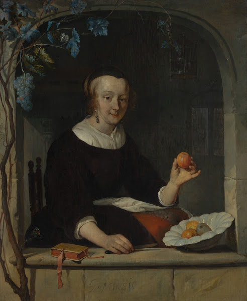 A Woman Seated at a Window early 1660s