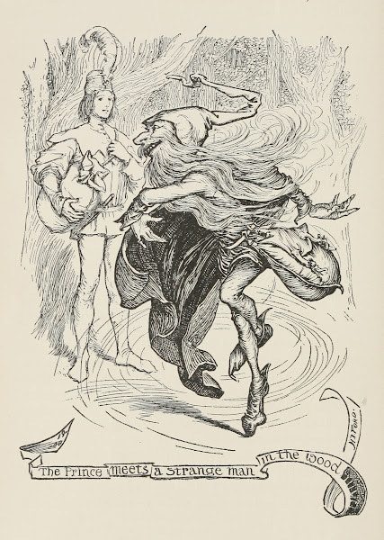 The Prince meets a strange Man in the Wood 1906