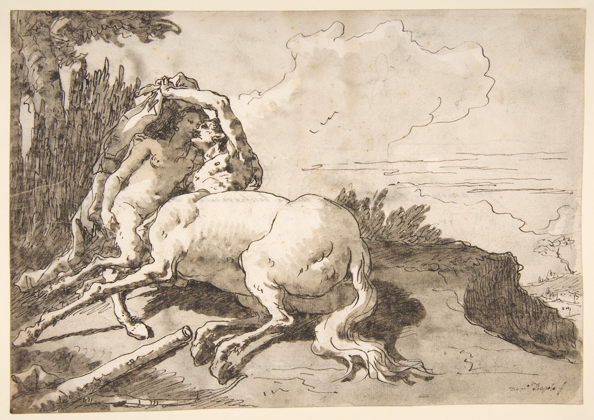 Centaur Embracing a Satyress 17271804