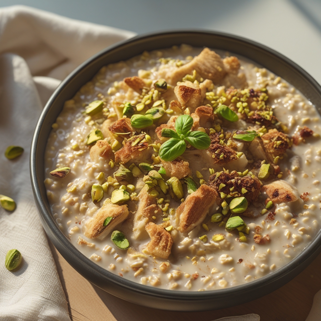 Pistachio Overnight Oats – Creamy, Nutty & Naturally Nourishing Breakfast for Easy Mornings finished