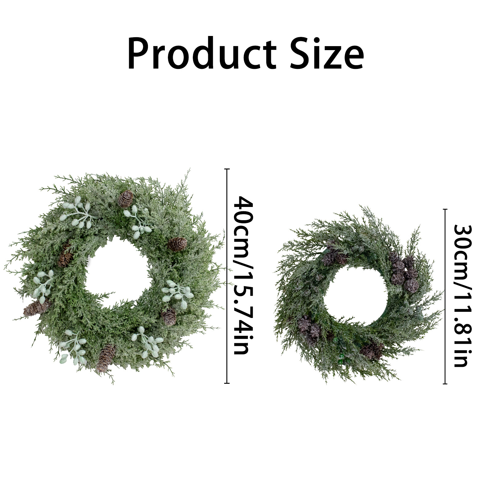 Weihnachtskranz mit Tannenzapfen