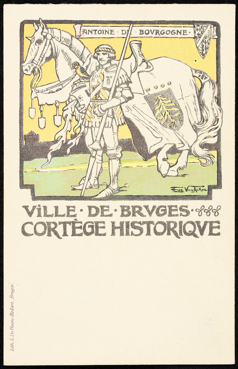 Ville de Bruges Cortège historique Antoine de Bourgogne 1907