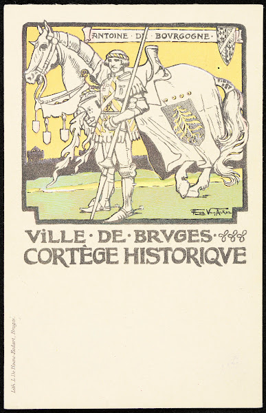 Ville de Bruges Cortège historique Antoine de Bourgogne 1907