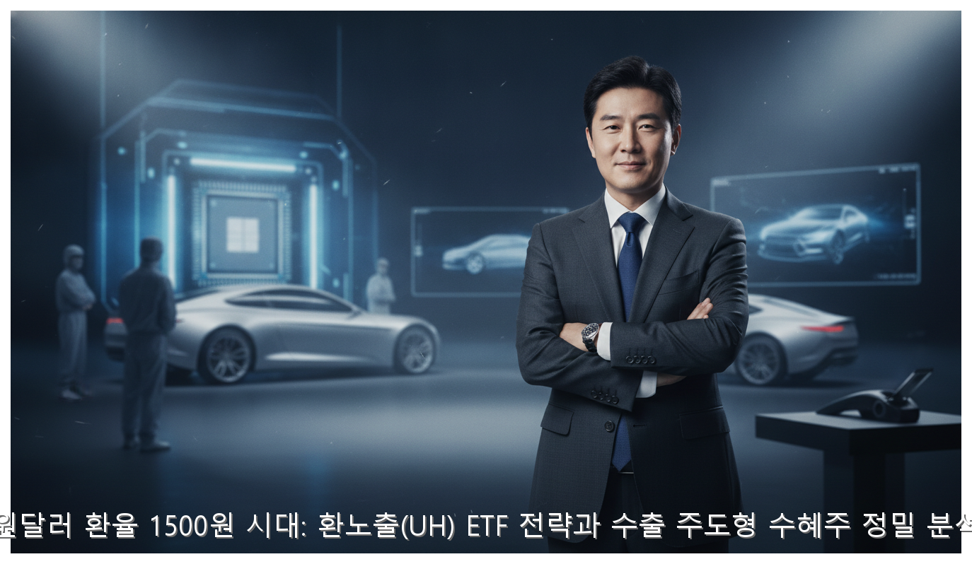 원달러 환율 1500원 시대: 환노출(UH) ETF 전략과 수출 주도형 수혜주 정밀 분석 핵심 안내 및 분석 인포그래픽 (3)