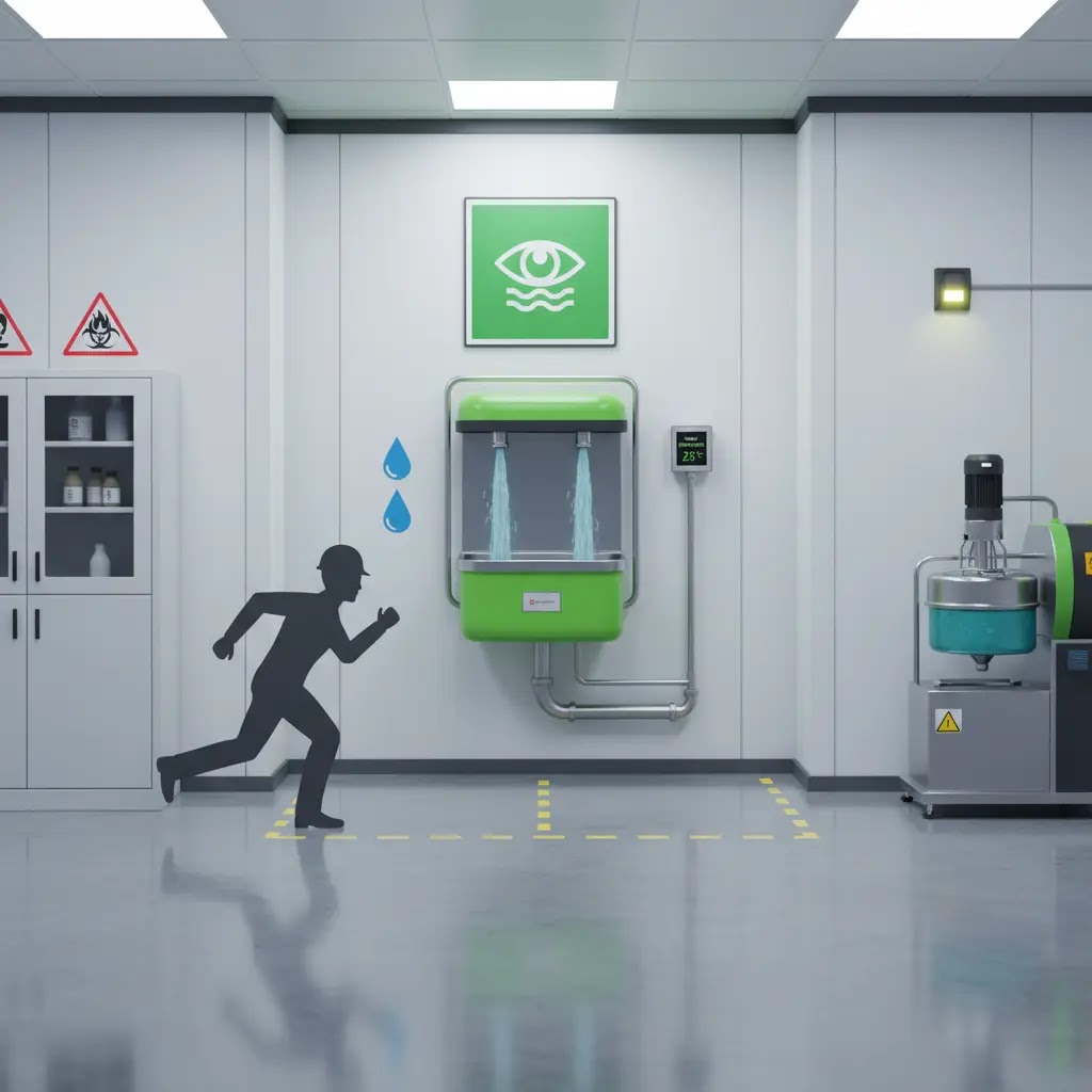 Standar penempatan dan lokasi eyewash station menurut K3
