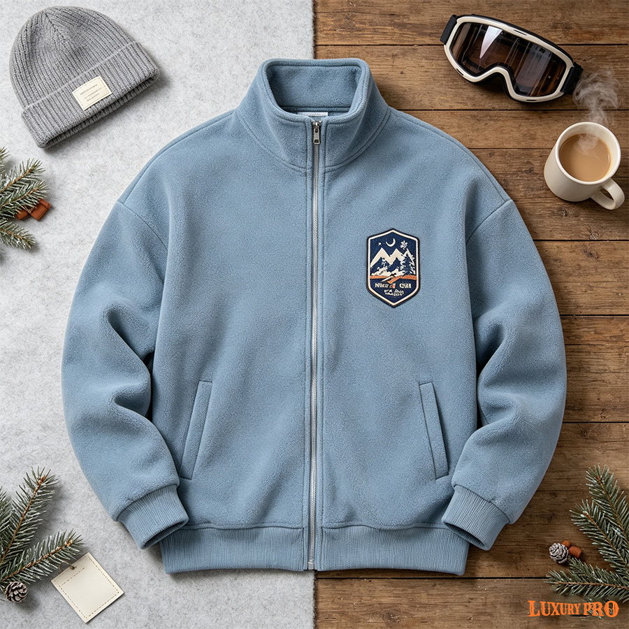 2D Stand Collar Zip Jacket