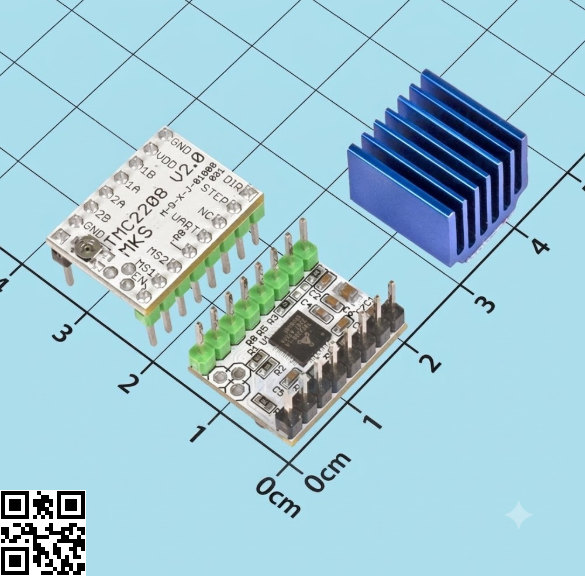 MKS TMC2208 Module Điều Khiển Động Cơ Bước 4.75~36VDC