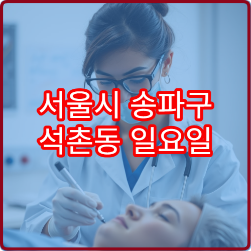 서울시 송파구 석촌동 일요일 소아과 진료 병원 아이 감기