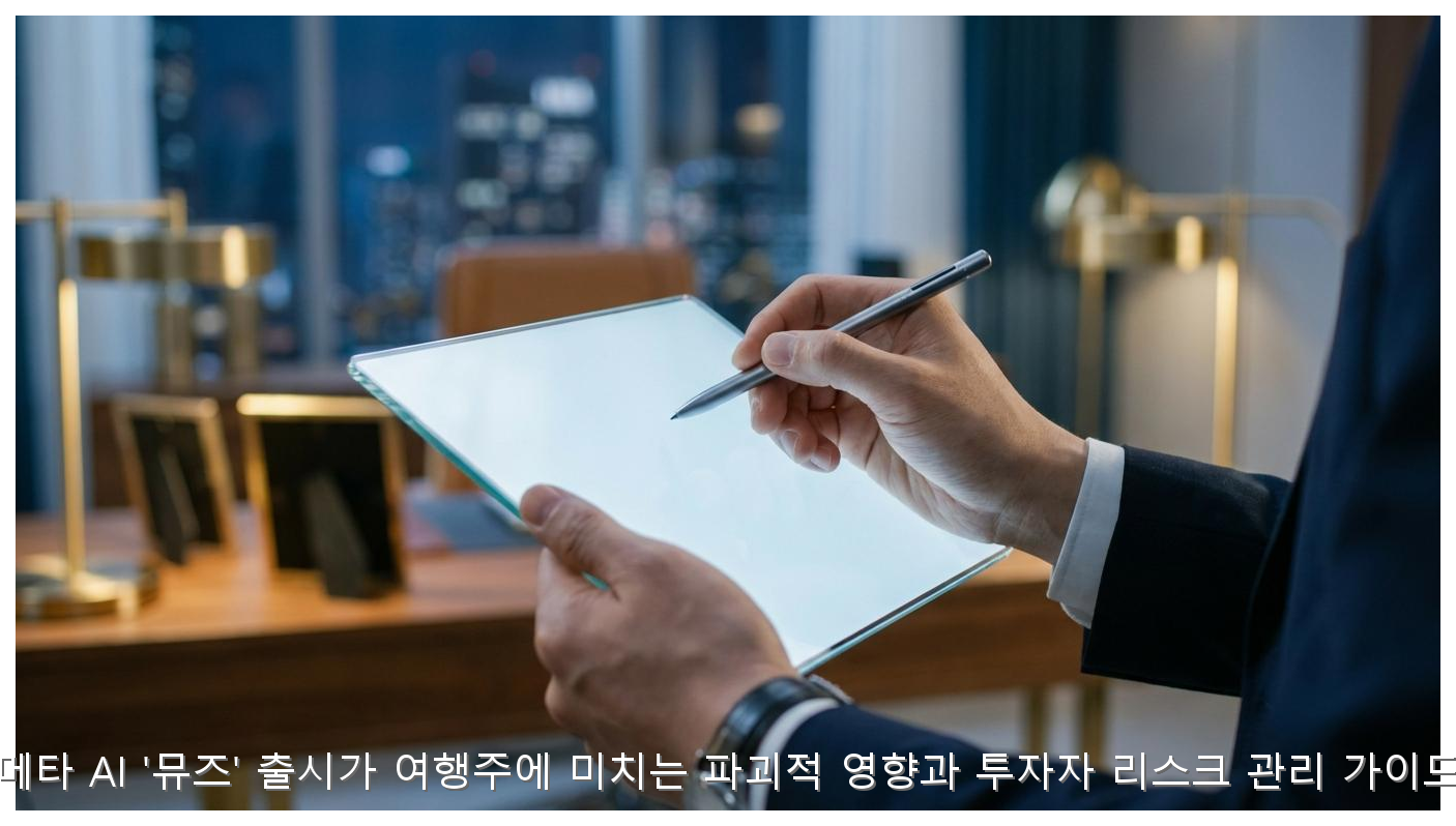 메타 뮤즈 AI 쇼크와 여행주 대응 전략: 30% 손실 막는 골든타임 핵심 안내 및 분석 인포그래픽 (4)