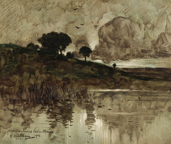 Herbstabend am See 1902