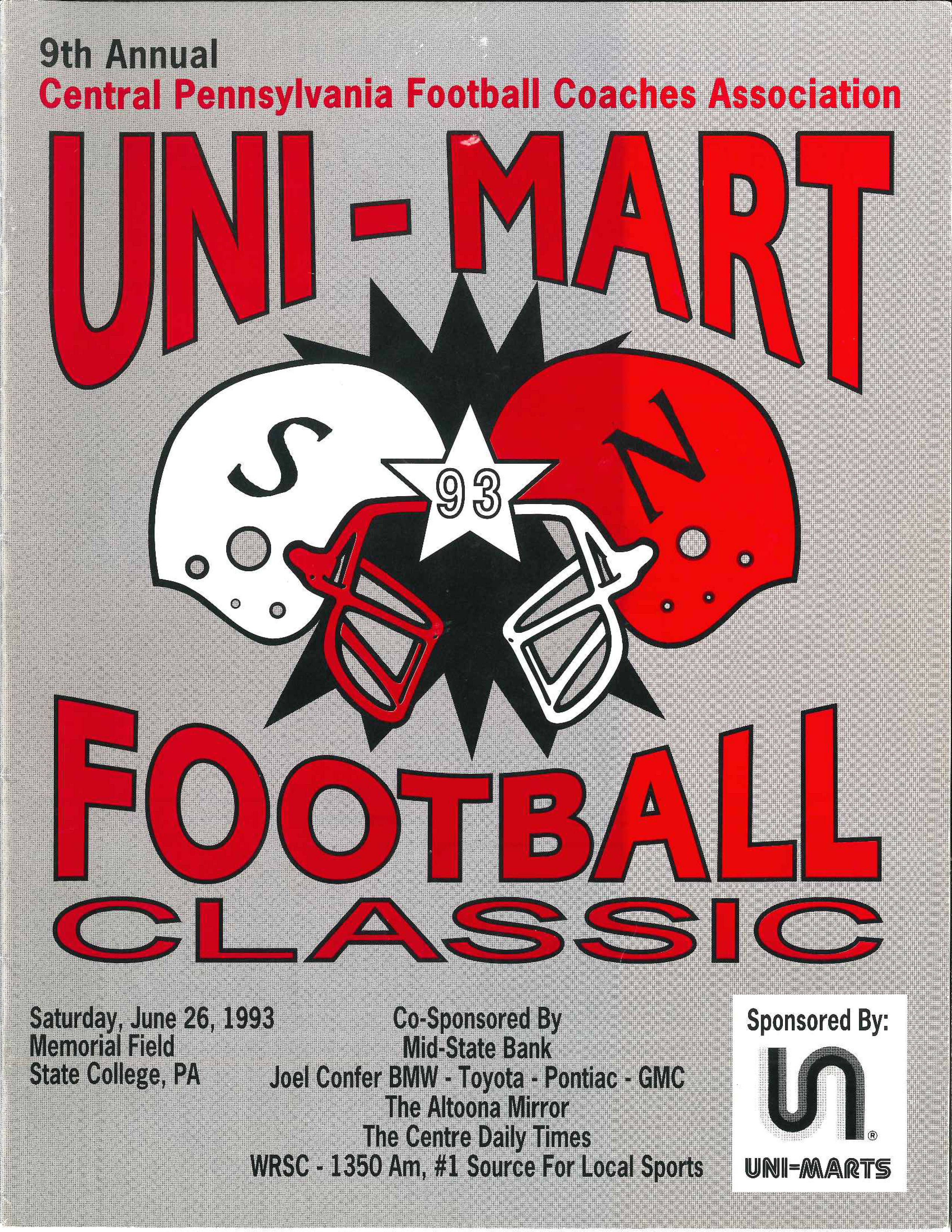 1993 Game Program