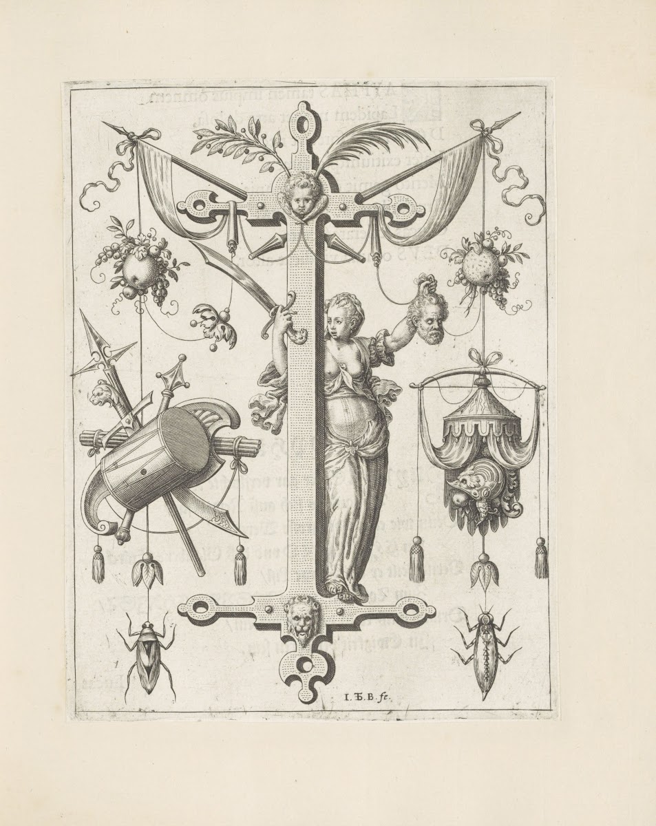 Letter I with Judith and the head of Holofernes 1595