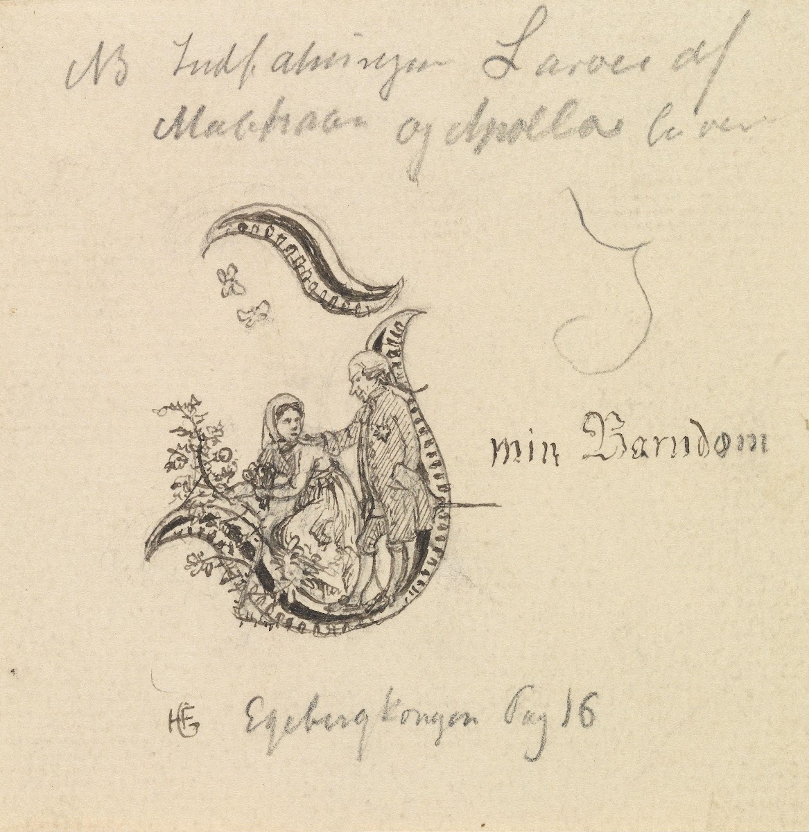 Initial til Egebergkongen 1878