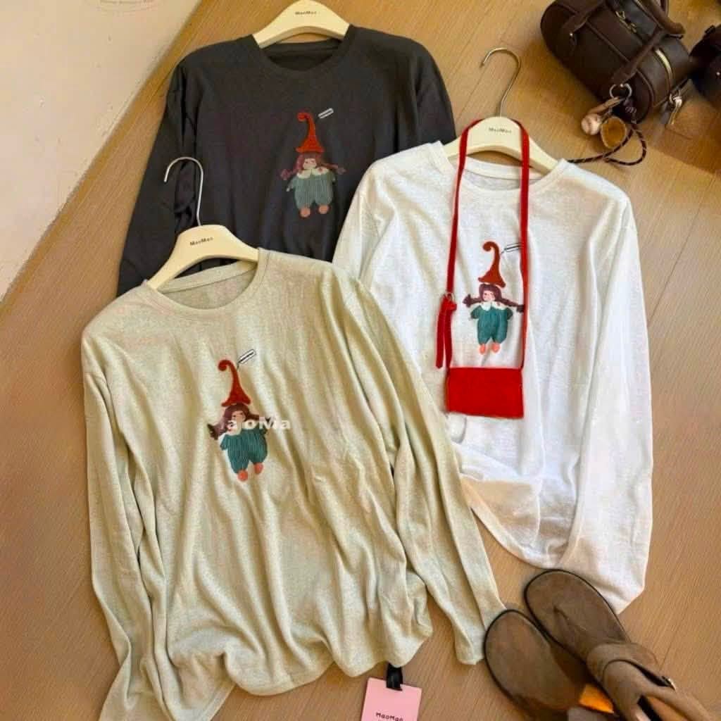 Áo thun in hình cô bé đội mũ XONXEN SHOP 933