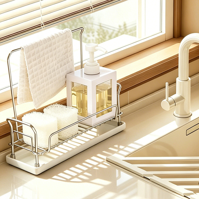 Stainless steel kitchen drying rack for towels