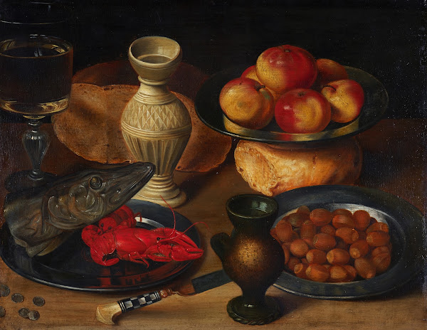 Still Life With Pikes Head And Hazelnuts 1590  1600