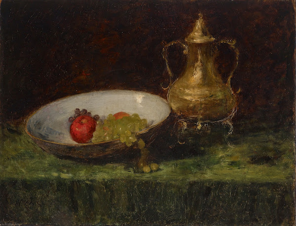 Still Life Fruit and Copper Pot