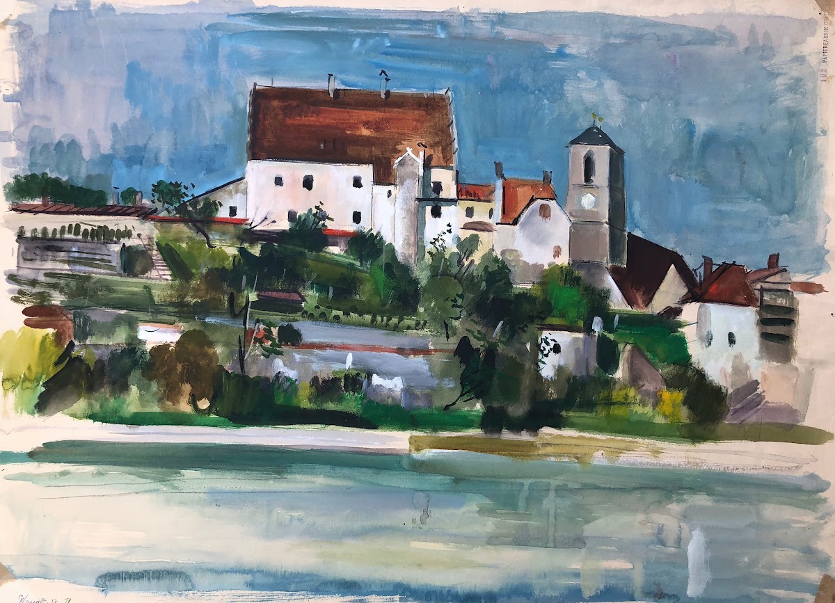 Wasserburg am Inn  Blick auf die Burg und die Pfarrkirche St Jakob
