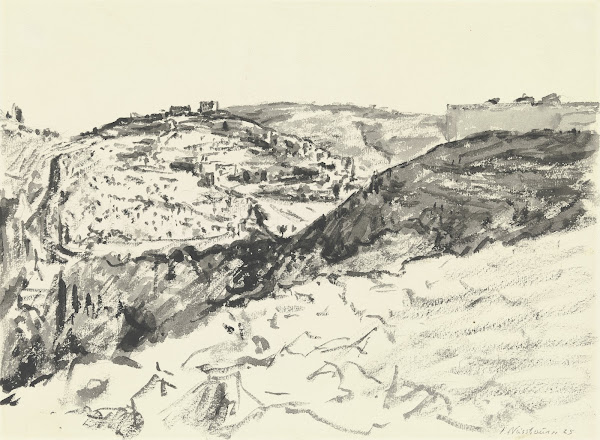Jerusalem Kidrontal und Siloa 1925