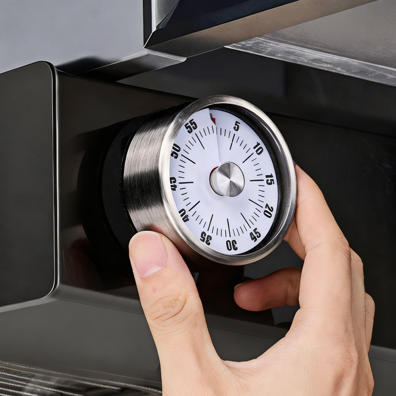 Mechanischer Küchentimer mit Magnethalterung