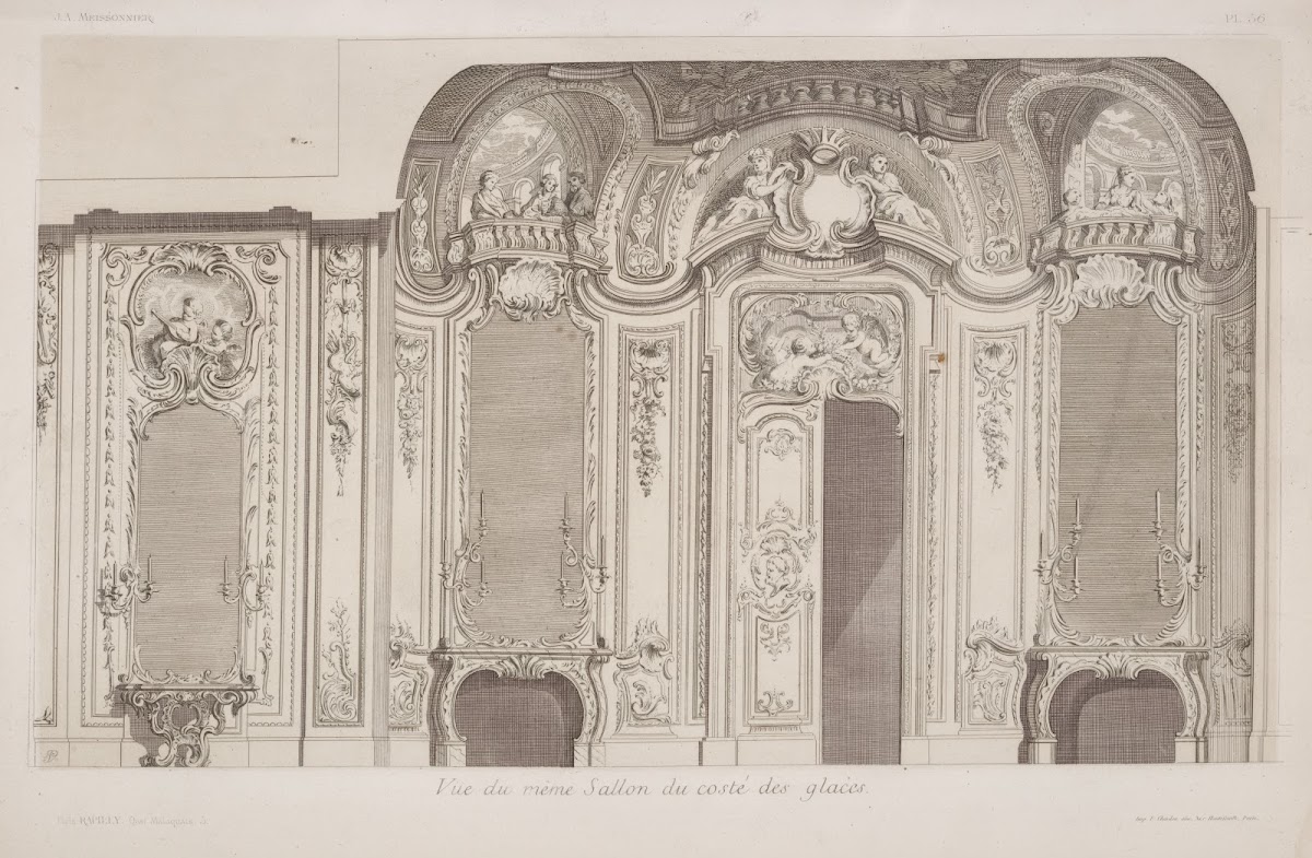 Vue du même sallon du costé des glaces 1875 1890