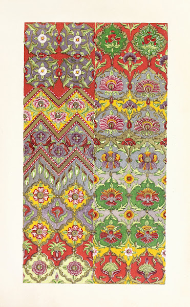 Sheet of Persian Designs for Textile Fabrics 1858