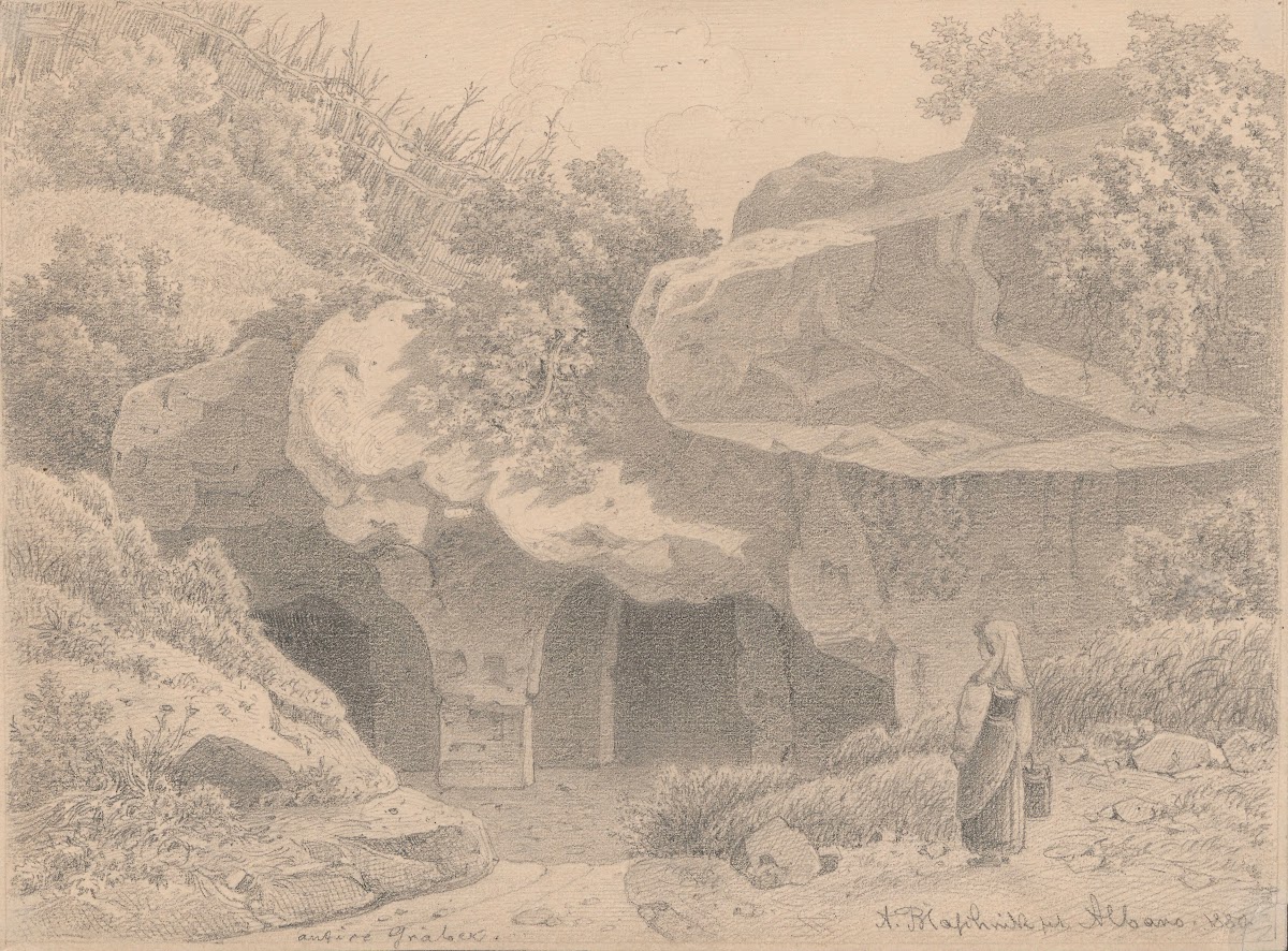 Ancient tombs in the vicinity of Albano 1880