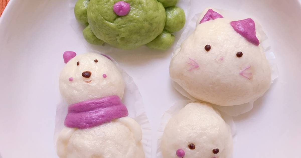 Bánh bao hình thú 3d nhân cade