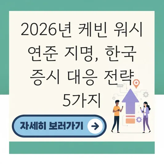 케빈 워시(Kevin Warsh) 미 연준 정책 기조 변화에 따른 한국 증시 영향 평가 대표 이미지