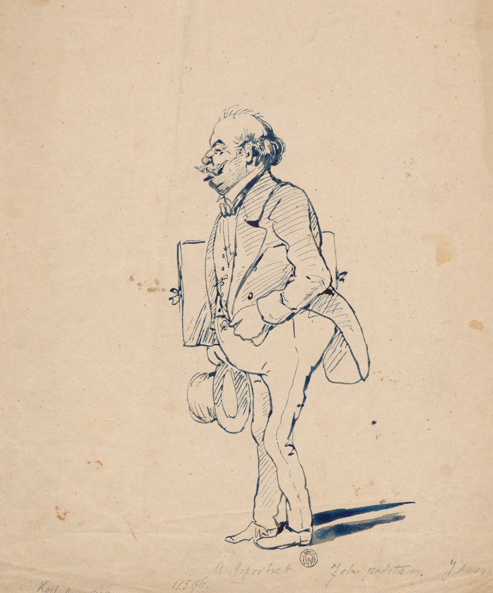 Self caricature 1873